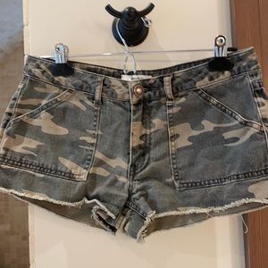 Forever 21 camouflage shorts